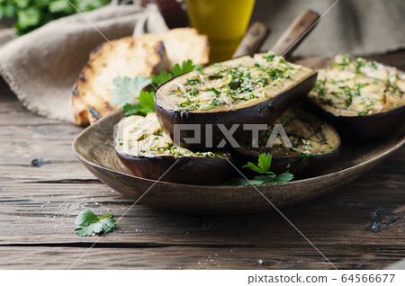 Traditional sardinian dish eggplant "Alla 64566677
