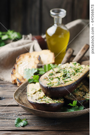 Traditional sardinian dish eggplant "Alla 64566678