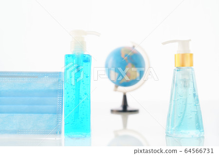 Alcohol gel bottle sanitizer hand and Medical face Alcohol gel bottle sanitizer hand and Medical face 64566731