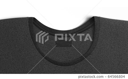 Download Blank Black T Shirt Collar With Rectangular Stock Illustration 64566804 Pixta