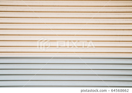 Beige and gray color shutter door background Beige and gray color shutter door background 64568662
