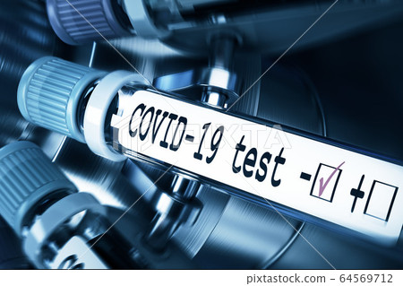 Coronaviruses research, conceptual illustration. Negative COVID-19 test and laboratory sample of blood tasting for diagnosis new Corona virus infection. 3D Coronaviruses research, conceptual illustration. Negative COVID-19 test and laboratory sample of blood tasting for diagnosis new Corona virus infection. 3D 64569712