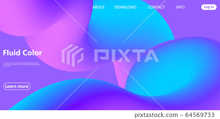 Vibrant Design. Liquid Color. Fluid Background. Vibrant Design. Liquid Color. Fluid Background. 64569733