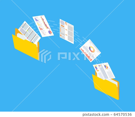 Files transfer. Documents management. 64570536