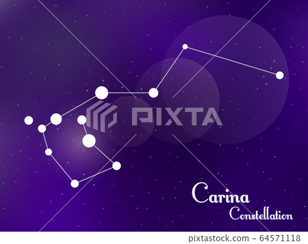 Carina constellation. Starry night sky. Cluster of 64571118