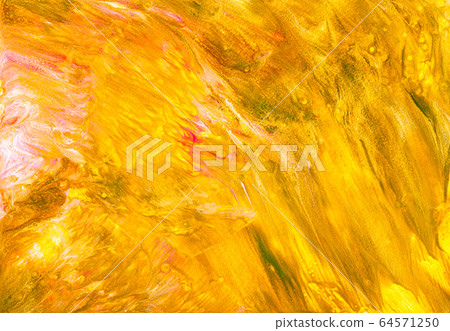 paper background dyed by yellow and brown acrylic 64571250