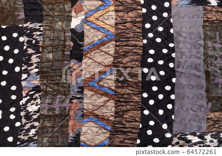 pattern of handmade brown patchwork scarf pattern of handmade brown patchwork scarf 64572261