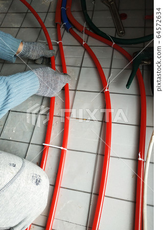 Piping installation of the heating system, the Piping installation of the heating system, the 64572634