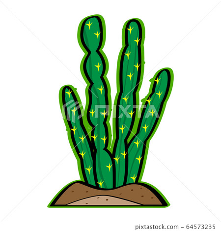 Sticker of a cactus icon Sticker of a cactus icon 64573235