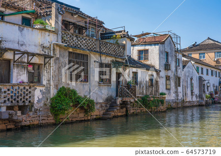 Historic buildings along the Shantang River Historic buildings along the Shantang River 64573719