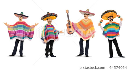 Mexican musicians at cinco de mayo festival. 64574034