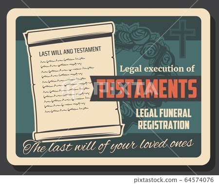 Testament execution and funeral service Testament execution and funeral service 64574076