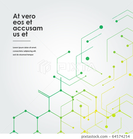 Molecular hexagons structures on white background. Vector illustration Molecular hexagons structures on white background. Vector illustration 64574254