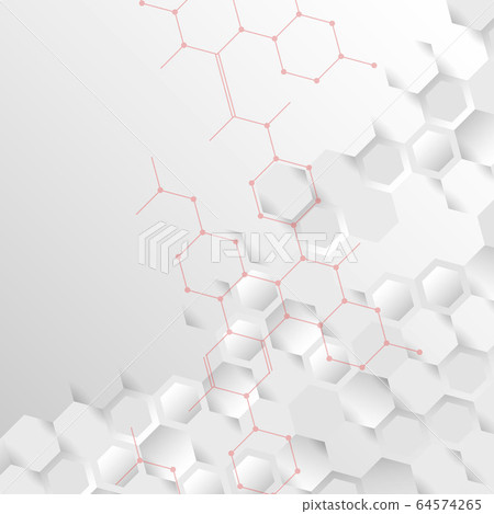 Hexagonal abstract connect background on grey background. Vector illustration Hexagonal abstract connect background on grey background. Vector illustration 64574265