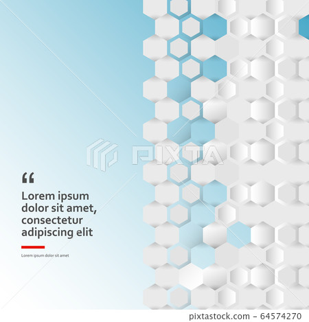 Simple blue background with connect hexagons Simple blue background with connect hexagons 64574270