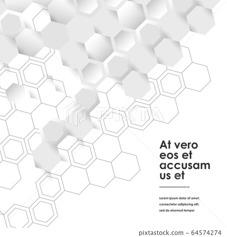 Hexagons connect background and abstract science design. Vector illustration Hexagons connect background and abstract science design. Vector illustration 64574274