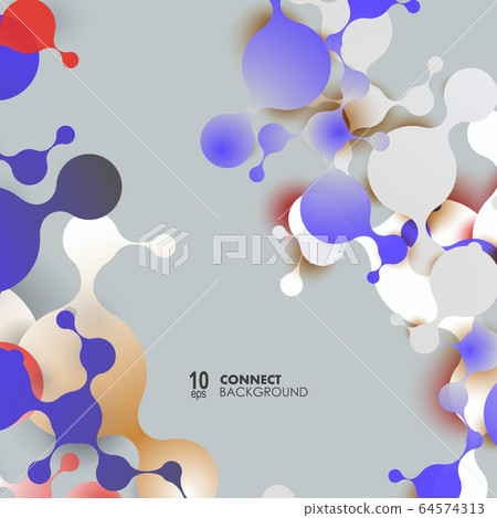 Abstract background with connect metaballs. Used for medical, healthcare, network, connect, social media and global concepts Abstract background with connect metaballs. Used for medical, healthcare, network, connect, social media and global concepts 64574313