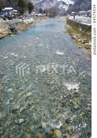 Ankegawa river construction progresses Ankegawa river construction progresses 64574934
