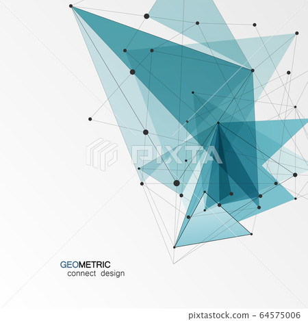 Geometric Triangle Vector Background. Triangles Connect Pattern for Business Presentations, Annual Report and Start Up Ideas Geometric Triangle Vector Background. Triangles Connect Pattern for Business Presentations, Annual Report and Start Up Ideas 64575006
