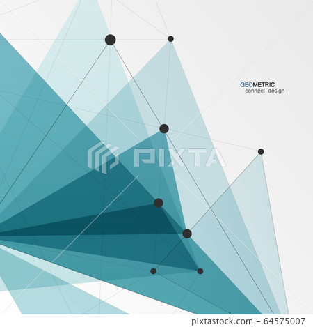 Geometric Triangle Vector Background. Triangles Connect Pattern for Business Presentations, Annual Report and Start Up Ideas Geometric Triangle Vector Background. Triangles Connect Pattern for Business Presentations, Annual Report and Start Up Ideas 64575007
