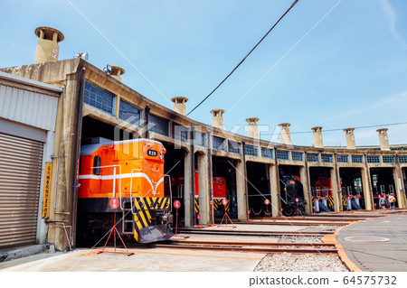 Train garage, Changhua Roundhouse in Taiwan 64575732
