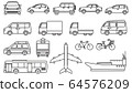Line icon vehicles / transportation 64576209