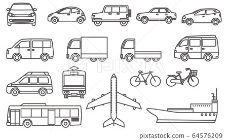 線圖標車/運輸 64576209