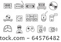 Line icon music / game device 64576482