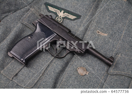WWII era nazi german army 9 mm semi-automatic WWII era nazi german army 9 mm semi-automatic 64577736