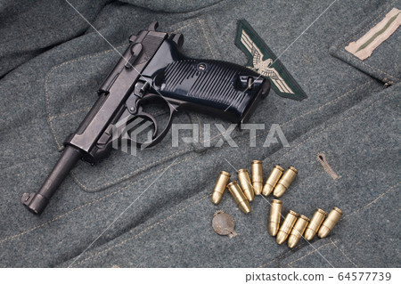 WWII era nazi german army 9 mm semi-automatic WWII era nazi german army 9 mm semi-automatic 64577739