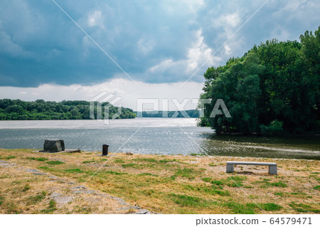 Danube river park in Devin, Slovakia 64579471