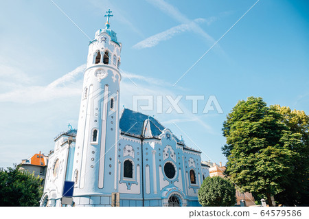 The Blue Church or Church of St. Elizabeth in Bratislava, Slovakia 64579586