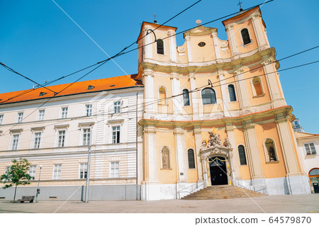 Old Cathedral of Saint John of Matha and Saint Felix of Valois in Bratislava, Slovakia 64579870