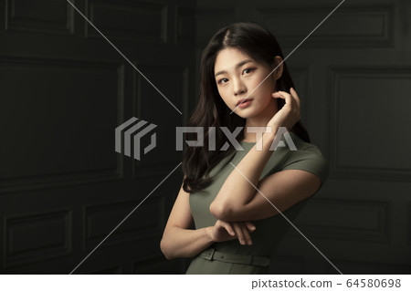 美麗,女人,頭髮 美麗,女人,頭髮 64580698