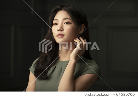 美麗，女人，頭髮 64580700