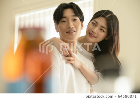 生活方式，男人和女人，烹飪 64580871