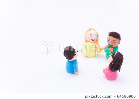 Handmade paper clay doll English conversation... - Stock Photo [64580906] -  PIXTA