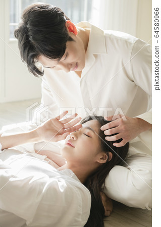 生活方式，男人和女人，新婚夫婦 64580966