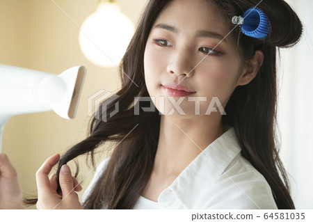 美麗，女人，頭髮 64581035