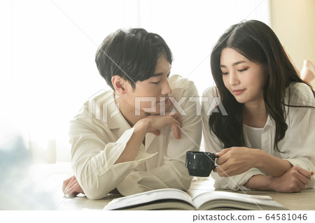 生活方式，男人和女人，新婚夫婦 64581046