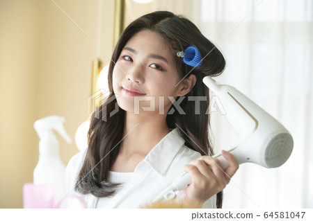 美麗,女人,頭髮 美麗,女人,頭髮 64581047