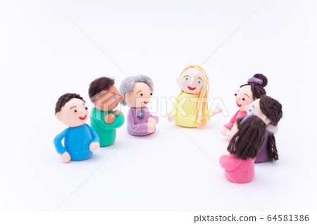Handmade paper clay doll English conversation... - Stock Photo [64581386] -  PIXTA