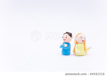 Handmade paper clay doll English conversation class International marriage One-on-one 64581519