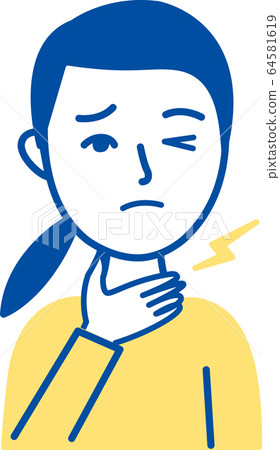 New Corona Symptoms Sore throat - Stock Illustration [64581619] - PIXTA