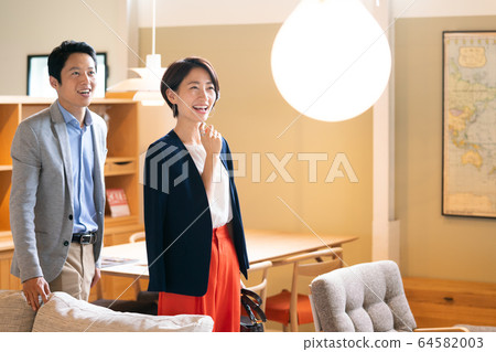 Couple couple new life furniture shop real estate preview Couple couple new life furniture shop real estate preview 64582003