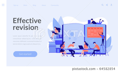 Revision week concept landing page 64582854