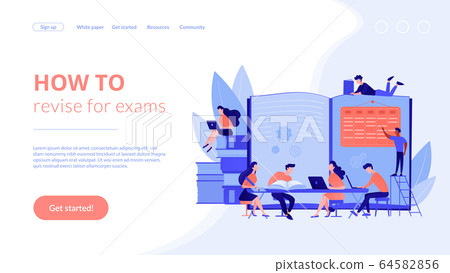 Revision week concept landing page 64582856