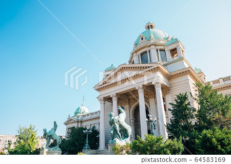 National Assembly of the Republic of Serbia, Dom Narodne Skupstine in Belgrade, Serbia National Assembly of the Republic of Serbia, Dom Narodne Skupstine in Belgrade, Serbia 64583169