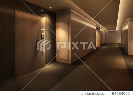 Condominium corridor 64584003