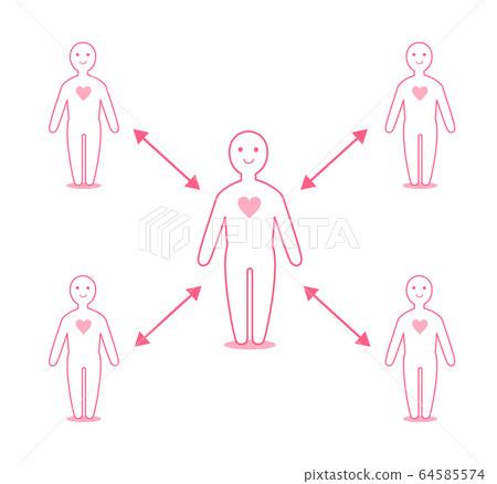 Social Distance Call Call for social distance measures against... - Stock Illustration ...